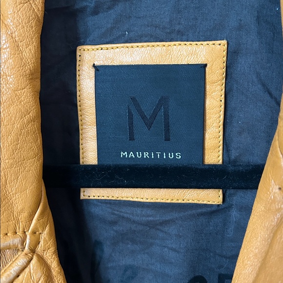 Free People Vibrant Orange Leather Jacket - Picture 11 of 11